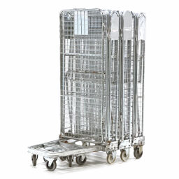 Full Security Roll cage A-nestable used Article arrangement:  Used.  L: 840, W: 730, H: 1700 (mm). Article code: 98-6039GB