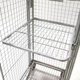 Full Security Roll cage A-nestable used Article arrangement:  Used.  L: 840, W: 730, H: 1700 (mm). Article code: 98-6039GB