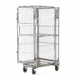Full Security Roll cage A-nestable used Article arrangement:  Used.  L: 870, W: 740, H: 1700 (mm). Article code: 98-6042GB