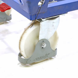 Carrier pallet carrier with 4 capture corners used.  L: 870, W: 670, H: 350 (mm). Article code: 98-6055GB