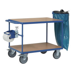 Chariot plateau chariot de manutention fetra accessoires collecteur de déchets