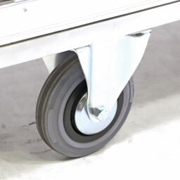 Chariots de manutention Boîte en aluminium chariot de transport 1 clapet en 1 côté longue d'occasion.  L: 1300, L: 750, H: 1440 (mm). Code d’article: 77-A019575