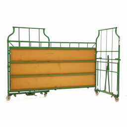 Roll cage used Roll cage furniture roll container L-nestable and stackable  used Article arrangement:  Used.  L: 2500, W: 1150, H: 1800 (mm). Article code: 98-6102GB