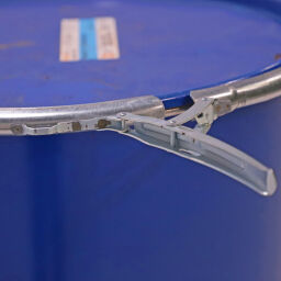 Used steel wide neck vessel 210 liter