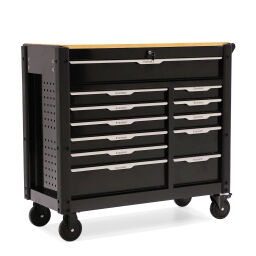 Safetybox workshop trolley with 12 drawers .  L: 1050, W: 480, H: 870 (mm). Article code: 98-6114GB