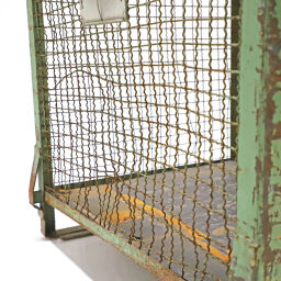 Mesh Stillages fixed construction stackable B-quality, with damage used.  L: 1240, W: 1035, H: 1175 (mm). Article code: 98-6118GB-B