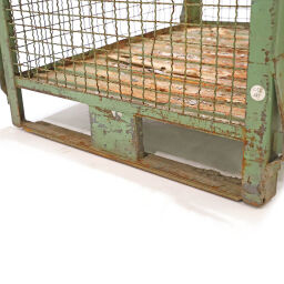 Mesh Stillages fixed construction stackable C-quality, with damage  used.  L: 1240, W: 1035, H: 1175 (mm). Article code: 98-6118GB-C
