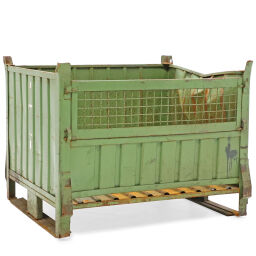 Stacking box steel fixed construction stacking box b-quality, with damage