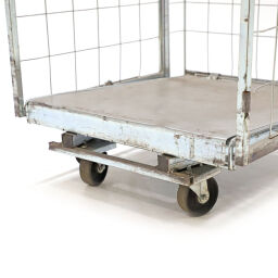 Gebrauchte Rollwagen Gebraucht Rollbehälter 3-Wand A-Gestell, schachtelbar Artikelzustand:  Gebraucht.  L: 805, B: 705, H: 1850 (mm). Artikelcode: 98-6131GB