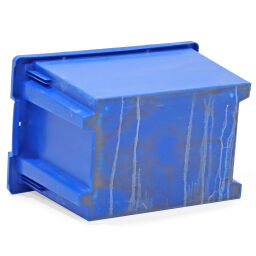 Gebrauchte Stapelboxen Kunststoff schachtel- und stapelbar alle Wände geschlossen Material:  Polypropylen.  L: 600, B: 400, H: 350 (mm). Artikelcode: 98-6136GB