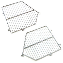 Wire basket stackable with grip opening.  L: 960, W: 500, H: 480 (mm). Article code: 99-252GB
