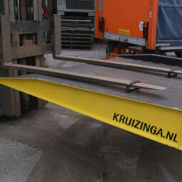 Verstärkte Container-Auffahrrampe aus Stahl, lackiert, Tragkraft 5000 kg