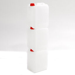 Barrels plastic canister UN-approved standard Type:  plastic canister UN-approved.  W: 190, H: 360 (mm). Article code: 53-TB-JC10-UN