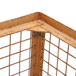 Mesh stillages fixed construction stackable open front