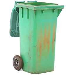 Gebrauchte Mülltonne  Abfall und Reinigung Mini-Container mit Scharnierdeckel.  L: 550, B: 490, H: 930 (mm). Artikelcode: 98-6239GB