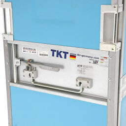 Thermocontainer Rollbehälter Thermo-Rollwagen feste Konstruktion.  L: 735, B: 955, H: 1900 (mm). Artikelcode: 52-C-780