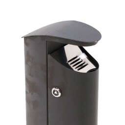 Ashtray and litter bin waste and cleaning cigarette waste bin with lock