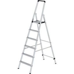 Industrial stairs single-sided, 6 steps incl. platform