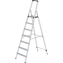Industrietreppe einseitig begehbar, 7 Stufen inkl. plattform