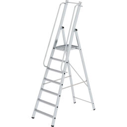 Industrial stairs single-sided, 7 steps incl. platform