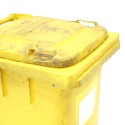 Gebrauchte Mülltonne  Abfall und Reinigung Mini-Container mit Scharnierdeckel.  L: 540, B: 490, H: 910 (mm). Artikelcode: 98-6229GB