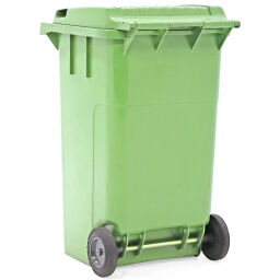 Gebrauchte Mülltonne  Abfall und Reinigung Mini-Container mit Scharnierdeckel.  L: 700, B: 600, H: 1090 (mm). Artikelcode: 98-6235GB