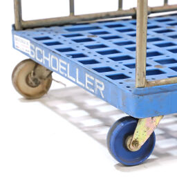 Gebrauchte Rollwagen Gebraucht Rollbehälter 3-Wand Einsteckwände Artikelzustand:  Gebraucht.  L: 800, B: 720, H: 1850 (mm). Artikelcode: 98-6288GB