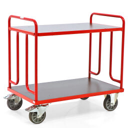 Used warehouse trolley shelved trolley with 2 levels