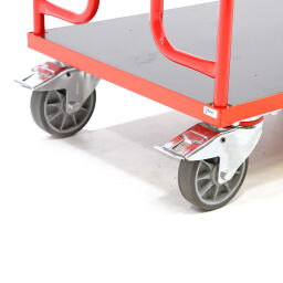 Shelved trollyes warehouse trolley shelved trolley with 2 levels