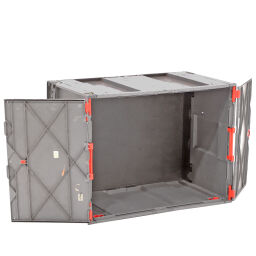 Stacking box plastic combination kit material storage trolley used Material:  plastic.  L: 800, W: 600, H: 1120 (mm). Article code: 98-6377GB