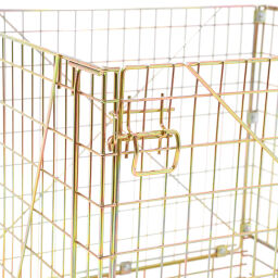 Wire basket stackable and foldable 4 sides