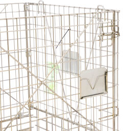Mesh stillages stackable and foldable 4 walls