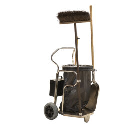 Cleaning trolleys waste and cleaning matador aluminum cleaning trolley with 2 puncture proof tires