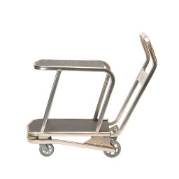 Shelved trollyes warehouse trolley matador shelved trolley  with 2 levels