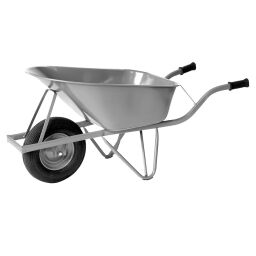 Wheelbarrow Matador builders wheelbarrow  with pneumatic tire Ø 400 mm Article arrangement:  New.  L: 1450, W: 590, H: 620 (mm). Article code: 6310846
