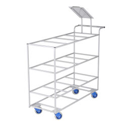 Order picking trolley warehouse trolley matador order picking trolley  suitable for 12 bins of 14l