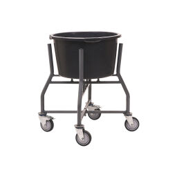 Carrier matador mobile bucket holder for tubs of 65/90 liters