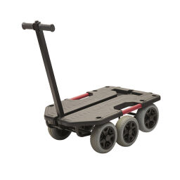 Pull wagon warehouse trolley matador superhond hand truck  with 6 puncture proof tires, suitable for uneven surfaces