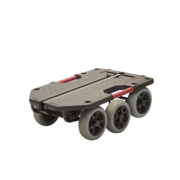 Transport trolley superhond hand truck  with 6 puncture proof tires, suitable for uneven surfaces