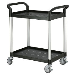 Warehouse trolley Matador shelved trolley  with 2 levels 6312479
