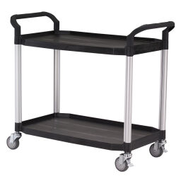 Warehouse trolley Matador shelved trolley  with 2 levels 6312481