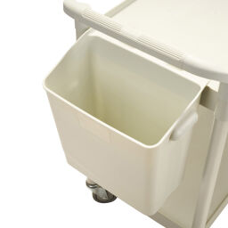 Shelved trolleys accessories storage tray