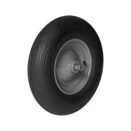 Wheelbarrow Matador wheelbarrow pneumatic tyre Ø 400 mm, with steel rim Article arrangement:  New.  L: 400, W: 100,  (mm). Article code: 6313566
