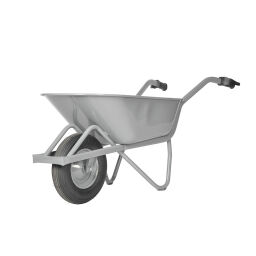 Wheelbarrow matador construction wheelbarrow extra strong, with pneumatic tire ø 400 mm