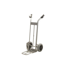 Sack truck matador handtruck with fixed and foldable plate