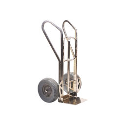 Aluminium handtruck  aluminium gas cylinder trolley  with 2 puncture proof tires