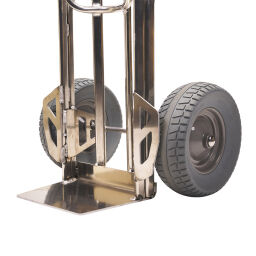 Aluminium handtruck  aluminium gas cylinder trolley  with 2 puncture proof tires