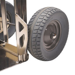 Aluminium handtruck  aluminium gas cylinder trolley  with 2 puncture proof tires