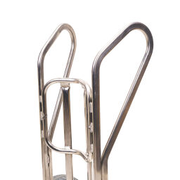 Aluminium handtruck  aluminium gas cylinder trolley  with 2 puncture proof tires