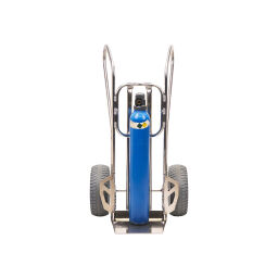 Aluminium handtruck  aluminium gas cylinder trolley  with 2 puncture proof tires